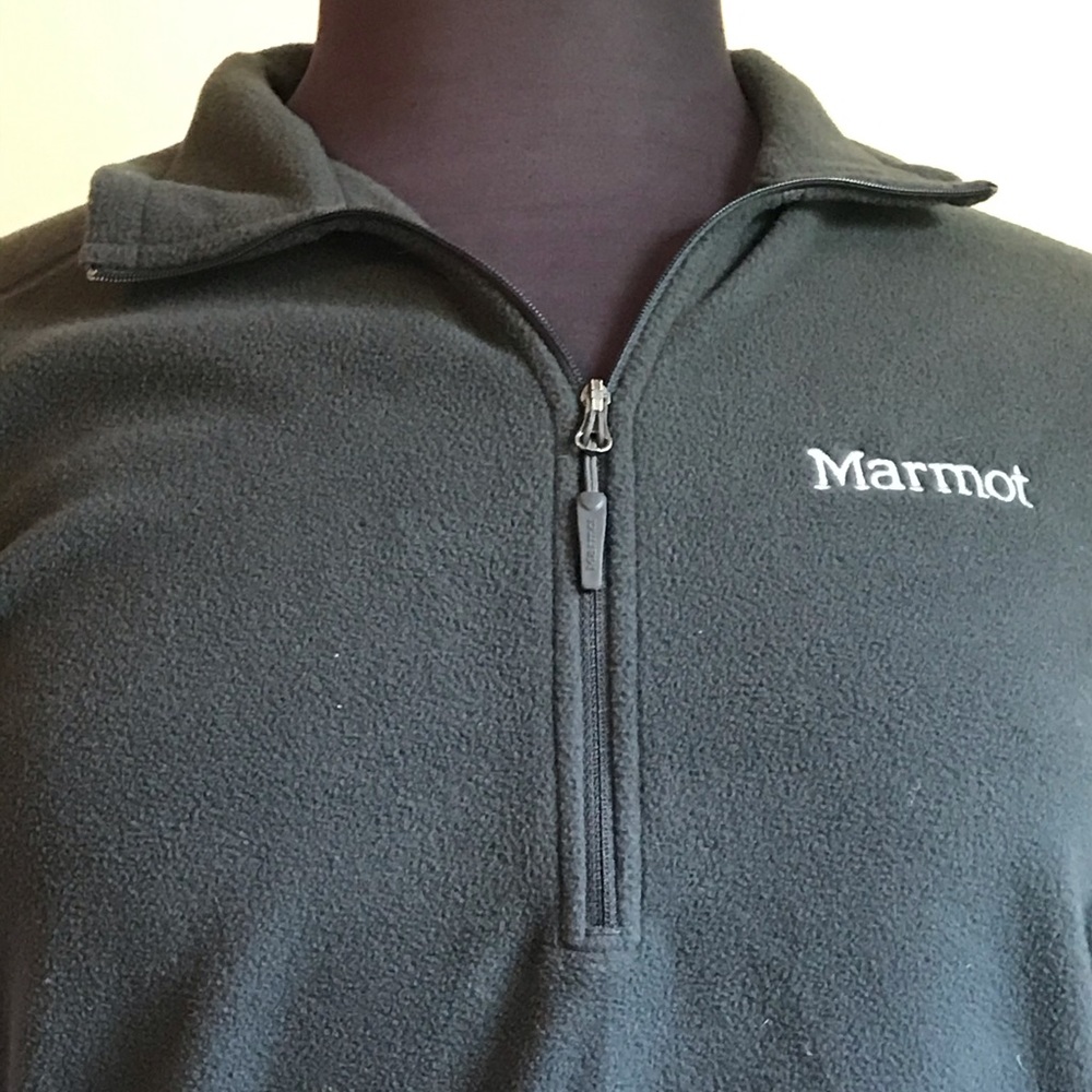Marmot Gray Fleece Pullover Size L - Picture 2 of 6